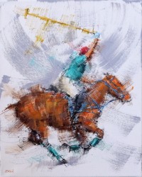 Zahid Saleem, 13 x 16 Inch, Acrylic on Canvas, Figurative Painting, AC-ZS-059